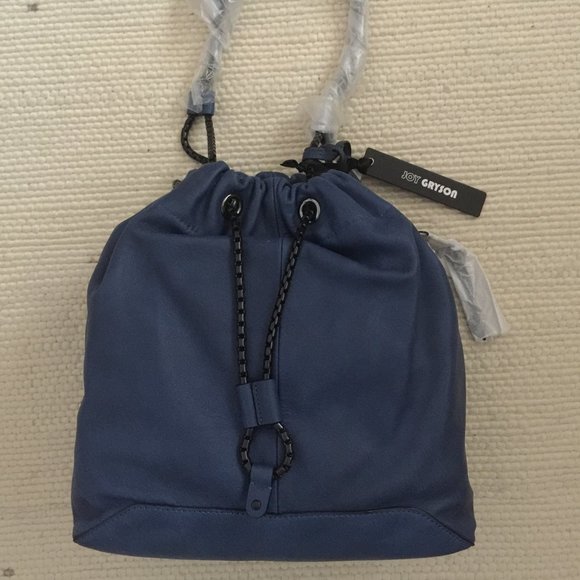 Joy Gryson Chain Navy (Blue) Bucket Bag - Picture 2 of 6